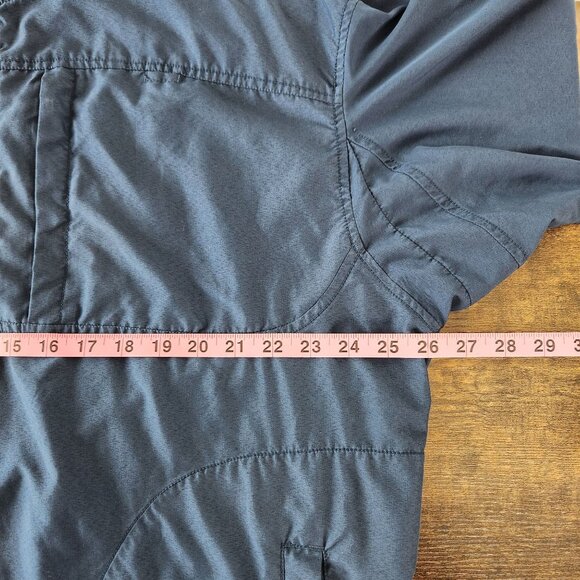 Duluth Trading Co Mens Blue Quarter Zip Lightweight Pullover Jacket XL 3 Pockets - Picture 5 of 7